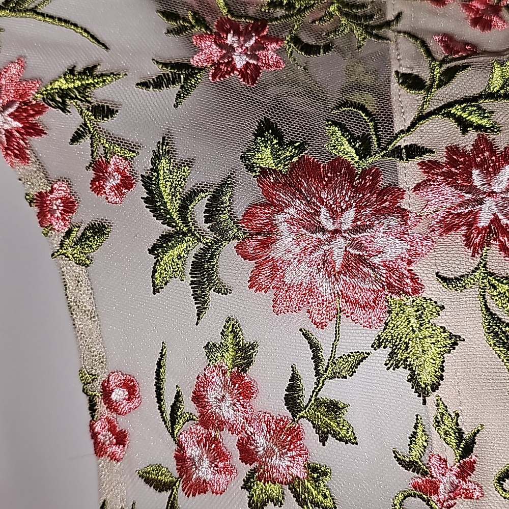 Adrianna Papell floral embroidered dress - Picture 2 of 13